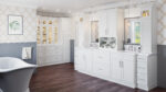 SW-3VDB12 Shaker White Vanities
