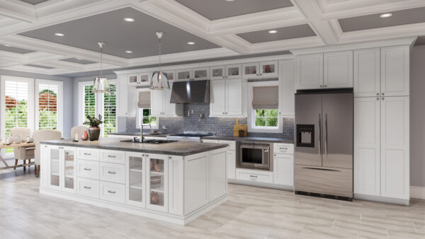 SW-BT9 Shaker White Base Cabinets