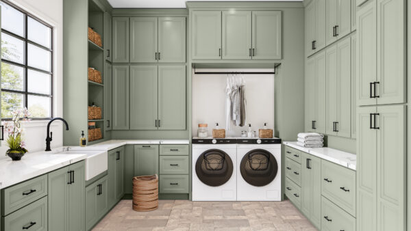 EW-2DB30 Thin Shaker EDGELINE WHITE Base Cabinets