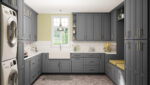 SG-2DB36 Shaker Grey Base Cabinets