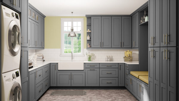 SG-2DB36 Shaker Grey Base Cabinets
