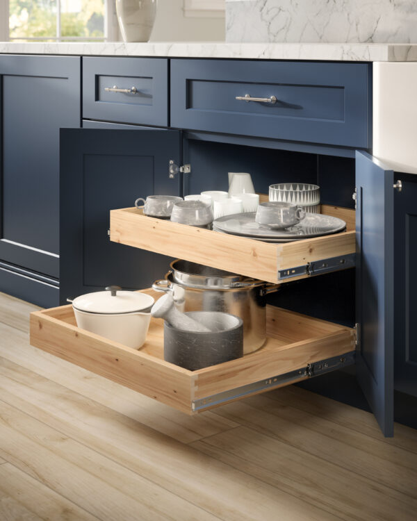 SN-2DB36 Shaker NAVY Base Cabinets