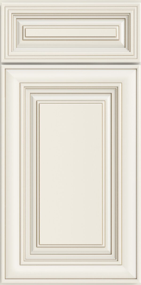 CW-2DB36 Raised Panel Antique White Base Cabinets