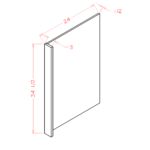 SG-DWR3 Shaker Grey Fillers & Panels