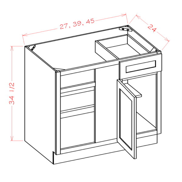 SI-BBC42 Shaker IVY Base Cabinets