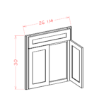 SI-DCSF42 Shaker IVY Base Cabinets
