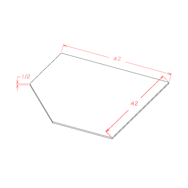 SD-SBF4242 Shaker Dove Base Cabinets
