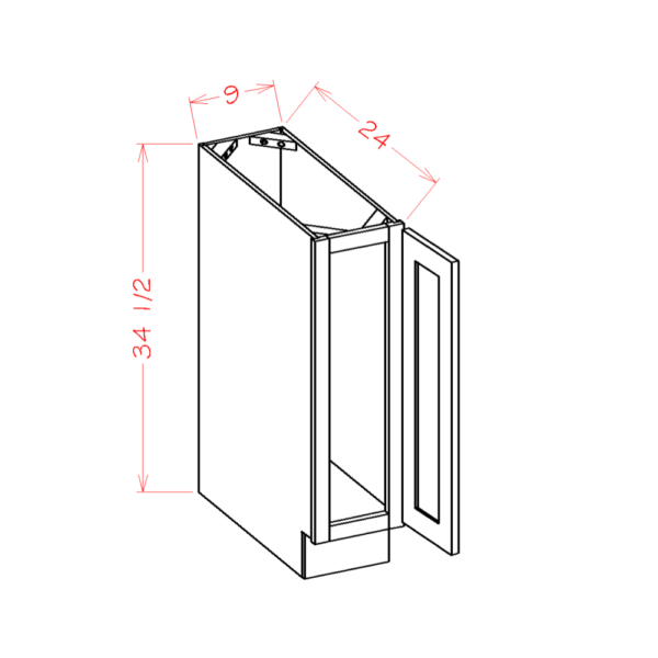 SI-BT9 Shaker IVY Base Cabinets