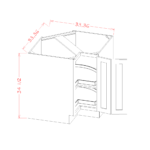 SI-LSB33 Shaker IVY Base Cabinets