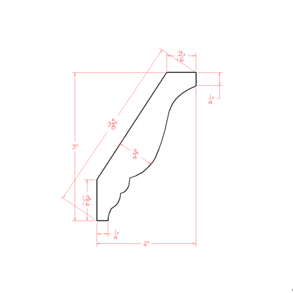 SD-DCM Shaker Dove Mouldings