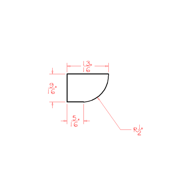 SD-SHM Shaker Dove Mouldings