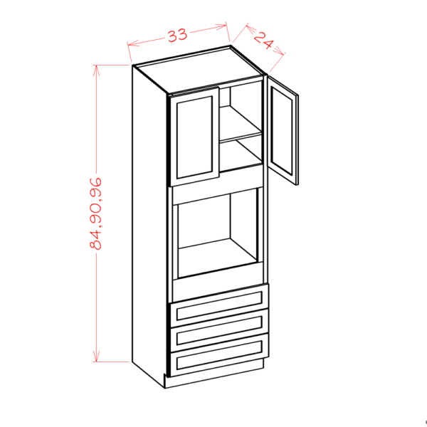 SD-O339624 Shaker Dove Tall Cabinets