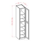 SD-U308424 Shaker Dove Tall Cabinets