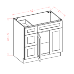 SD-V3021DR Shaker Dove Vanities