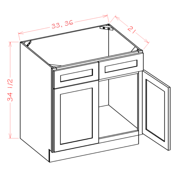 SD-VS27 Shaker Dove Vanities