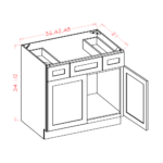 SD-VSD36 Shaker Dove Vanities