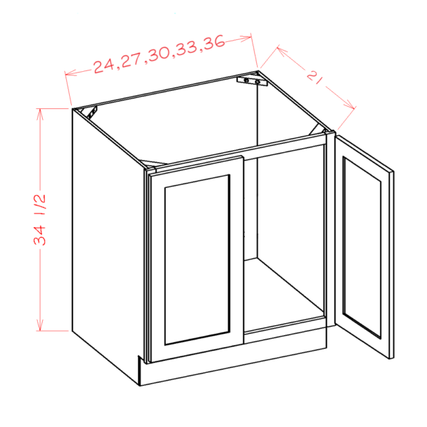 SI-VS24FH Shaker IVY Vanities