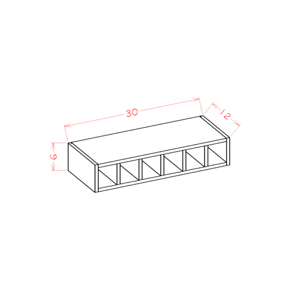 SG-WWC630 Shaker Grey Wall Cabinets