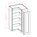 SG-WER2430 Shaker Grey Wall Cabinets