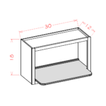 SI-WMSSHELF Shaker IVY Wall Cabinets
