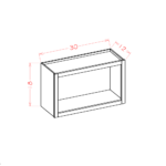 SD-WOC3018 Shaker Dove Wall Cabinets
