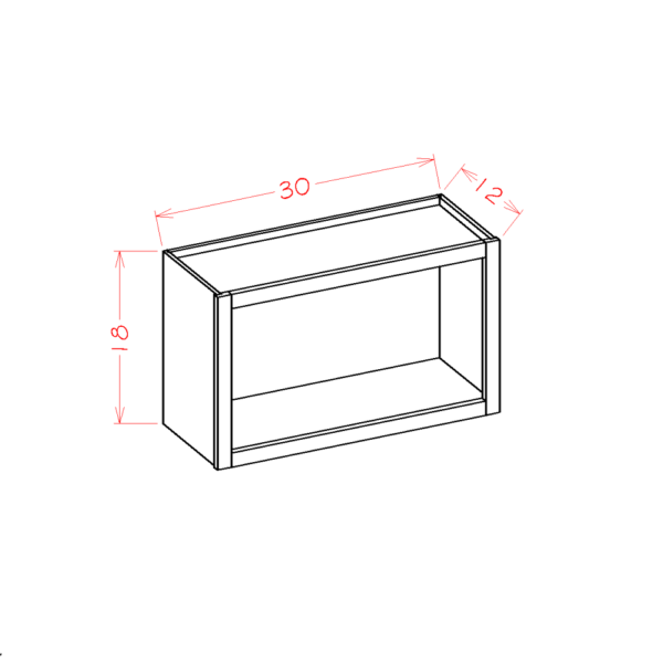 SD-WOC3018 Shaker Dove Wall Cabinets