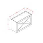 SD-WXRSHELF Shaker Dove Wall Cabinets