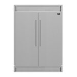 Forno Maderno 2-28-Inch Wide Convertible Refrigerator/Freezer, Decorative Trim, 27.2 cu.ft