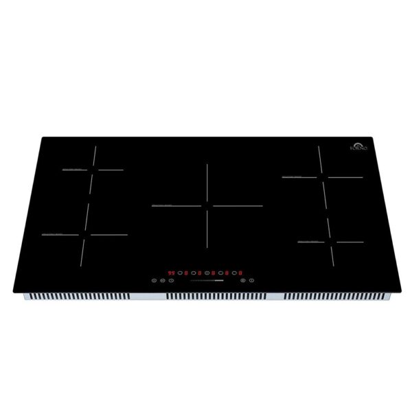 Forno Parco 36-Inch Induction Cooktop, 5 Zones, 10,200W Total Power, Touch Control, 9 Power Levels, Booster Function