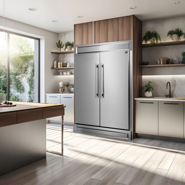 Forno Maderno 2-28-Inch Wide Convertible Refrigerator/Freezer, Decorative Trim, 27.2 cu.ft