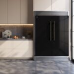 Forno Maderno 2-28-Inch Wide Convertible Refrigerator/Freezer in Black, Decorative Trim Grill, 27.2 cu.ft