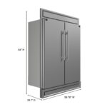 Forno Maderno 2-28-Inch Wide Convertible Refrigerator/Freezer, Decorative Trim, 27.2 cu.ft