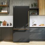 Forno Milano Espresso 31-Inch Black Bottom Freezer Refrigerator, 17.2 Cu. Ft., Energy-Efficient, No Frost, Built-In Ice Maker