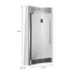 Forno Rizzuto 28-Inch Upright Convertible Freezer, 32-Inch Wide, Left Swing, Decorative Grill, ENERGY STAR Certified