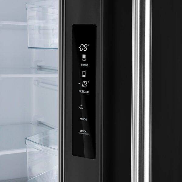 ProductForno Gallipoli Espresso 30-Inch Black French Door Refrigerator, Bottom Freezer, 17.5 Cu. Ft.