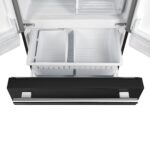ProductForno Gallipoli Espresso 30-Inch Black French Door Refrigerator, Bottom Freezer, 17.5 Cu. Ft.