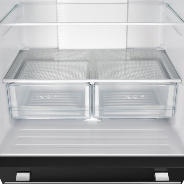 ProductForno Gallipoli Espresso 30-Inch Black French Door Refrigerator, Bottom Freezer, 17.5 Cu. Ft.