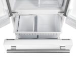 Forno Gallipoli Espresso 30-Inch White French Door Refrigerator, Bottom Freezer, 17.5 Cu. Ft.