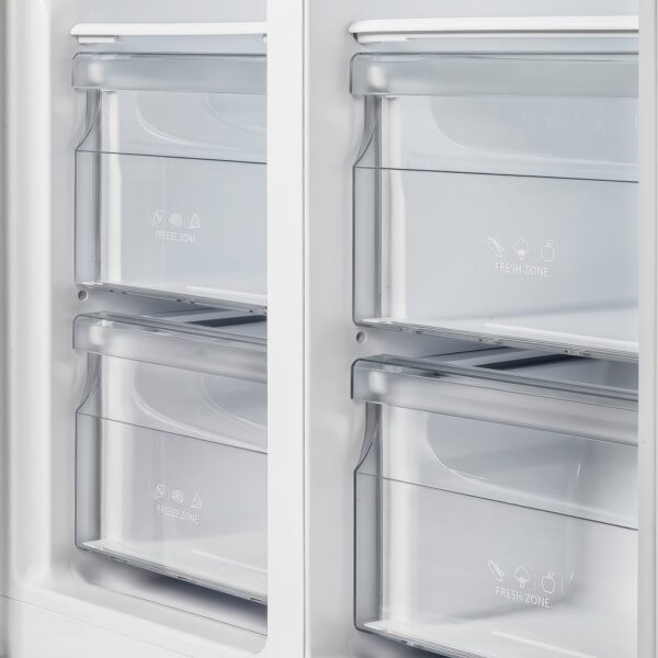 Forno Salerno Espresso 33-Inch Black Side-by-Side Refrigerator, 15.6 Cu. Ft
