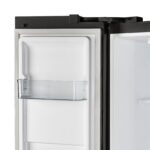 Forno Salerno Espresso 33-Inch Black Side-by-Side Refrigerator, 15.6 Cu. Ft