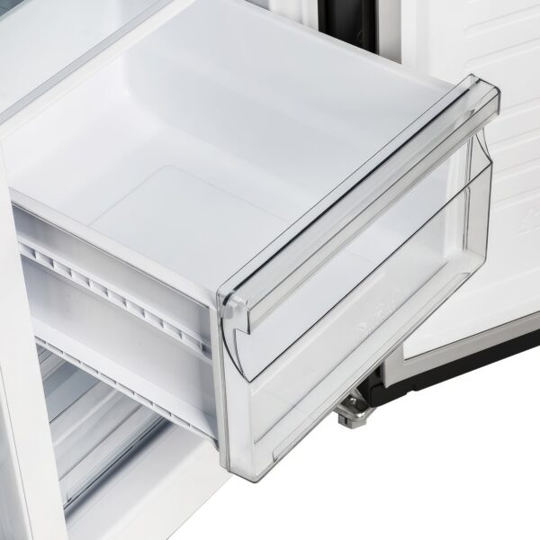 Forno Salerno Espresso 33-Inch Black Side-by-Side Refrigerator, 15.6 Cu. Ft