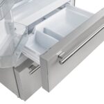 Forno Moena 36-Inch French Door Refrigerator, 19.2 cu.ft, Counter Depth, Ice Maker
