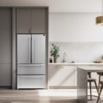 Forno Moena 36-Inch French Door Refrigerator, 19.2 cu.ft, Counter Depth, Ice Maker