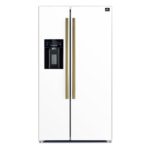 Forno Salerno Espresso 36-Inch White Side-by-Side Refrigerator, 20 Cu. Ft., Frost-Free, Ice & Water Dispenser, ENERGY STAR Certified