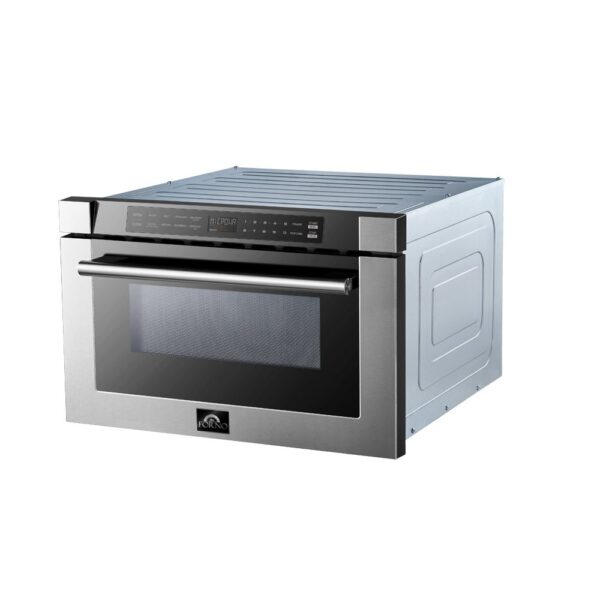 Forno Capoliveri 24-Inch Microwave Drawer, Stainless Steel, 1.2 cu.ft