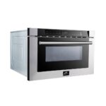 Forno Capoliveri 24-Inch Microwave Drawer, Stainless Steel, 1.2 cu.ft