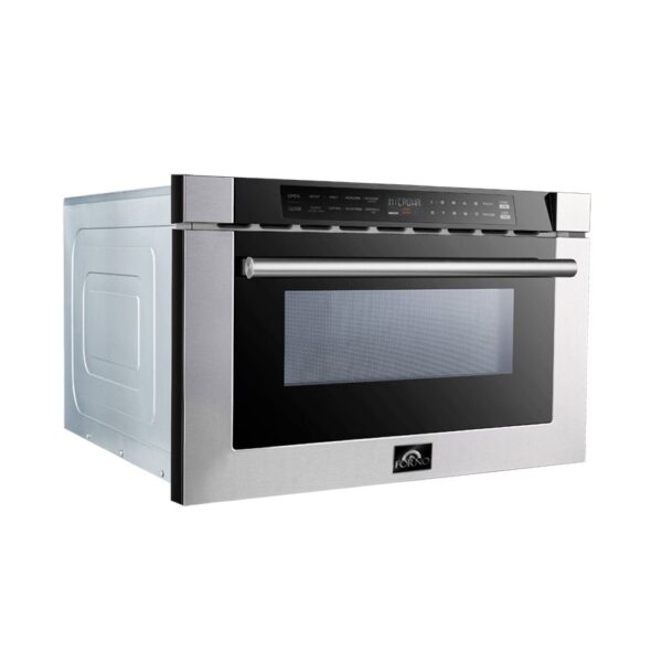 Forno Capoliveri 24-Inch Microwave Drawer, Stainless Steel, 1.2 cu.ft