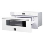 Forno Capoliveri Espresso 30-Inch Microwave Drawer, White, 1.2 cu.ft, 900 Watts, Built-In, Touch Control LCD Display, Auto-Touch Open/Close, 11 Power Levels, Sensor Cooking