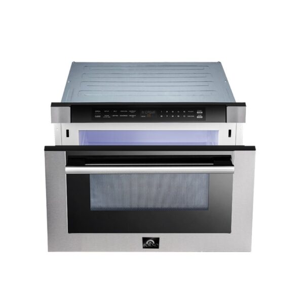 Forno Capoliveri 24-Inch Microwave Drawer, Stainless Steel, 1.2 cu.ft