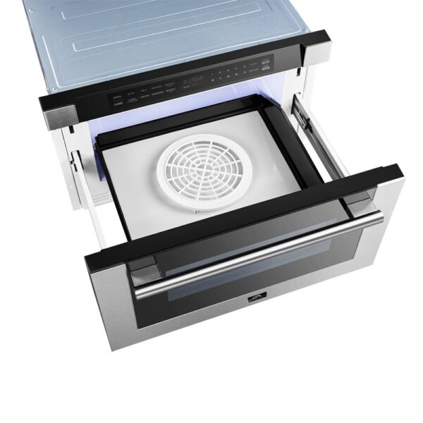 Forno Capoliveri 24-Inch Microwave Drawer, Stainless Steel, 1.2 cu.ft